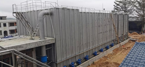 Sistema integrado de purificación de agua industrial con bomba de agua de fondo y sedimento floculante