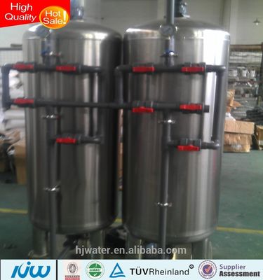 Tanque de filtro de agua de acero inoxidable industrial / Tanques de presión HJ-AGAGAZ25