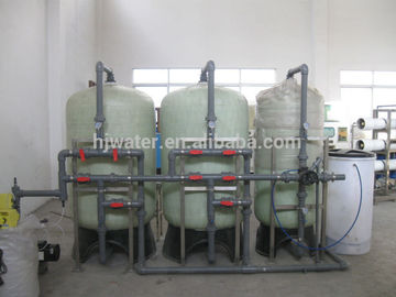 Tratamiento de agua de acero inoxidable de 3T/H con tanque de almacenamiento de agua de FRP HJ- EDECEE28